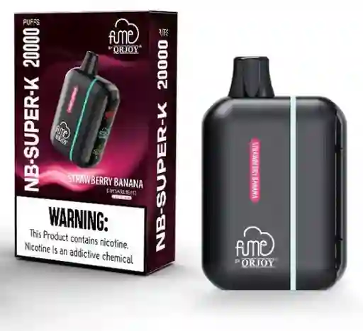 Fume Kit Nb Super K Strawberry Banana - Vape Bateria Y Pod 20.000 Puffs