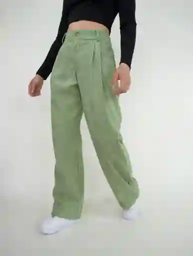 Pantalón Para Mujer Acanalado The Reporter Verde L