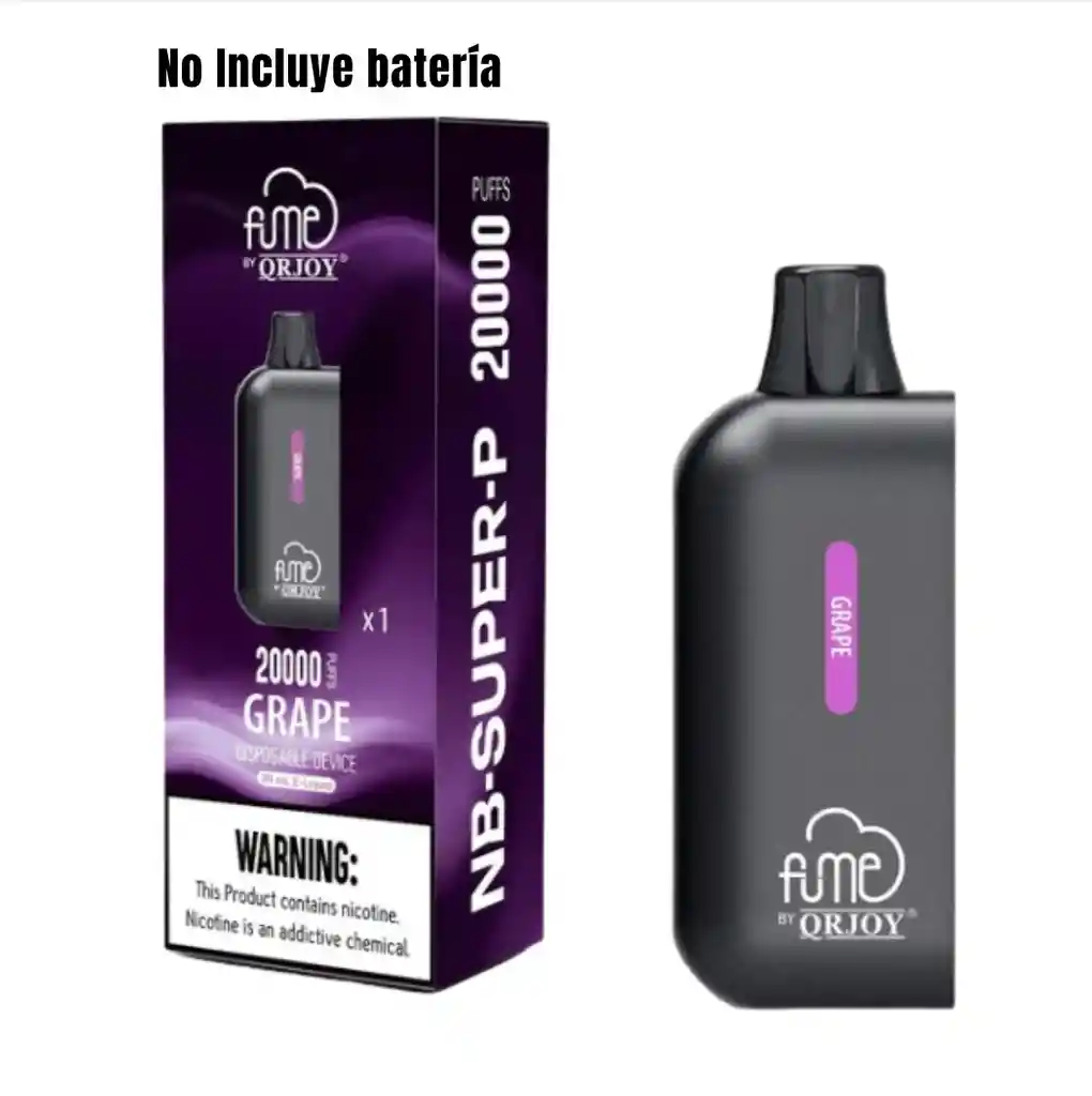 Pod Fume 20.000 Puffs Grape - Fume Nb Super P Vape