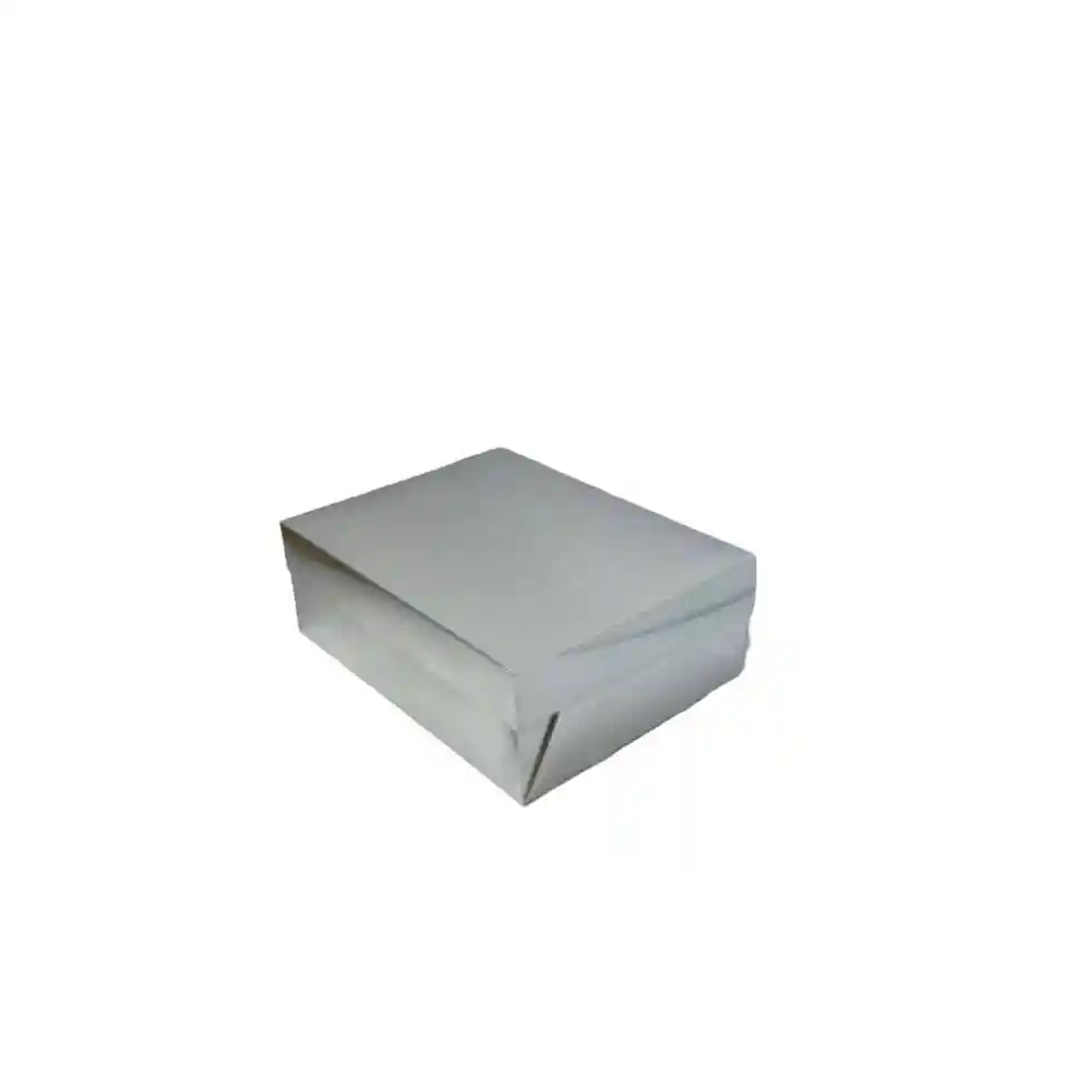 Caja Mediana Elegante 24 X 16 X 8 Cm Plateado Metalizado