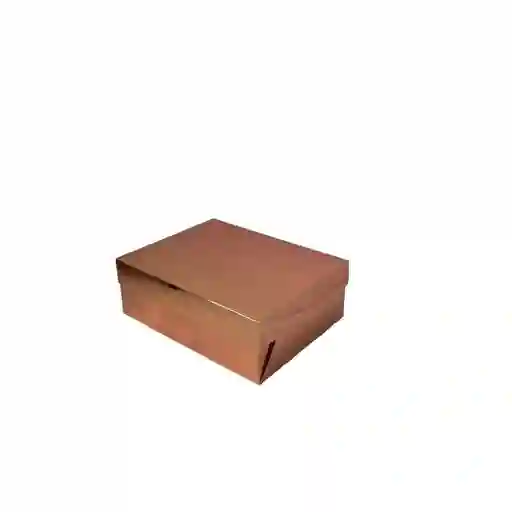 Caja Mediana Elegante 24 X 16 X 8 Cm Oro Rosa Metalizado