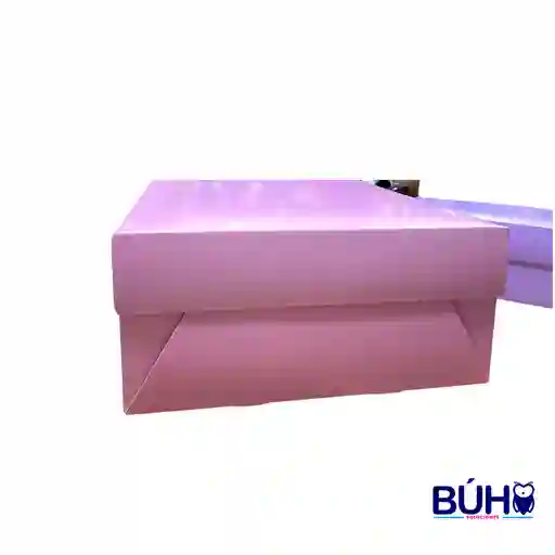 Caja Jumbo Grande Elegante 34 X 24 X 11 Cm Rosado Pastel