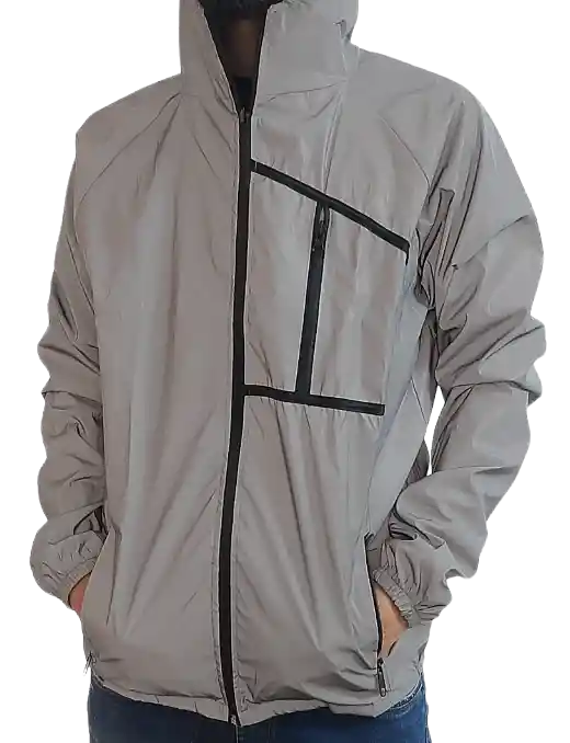 Rompevientos 100% Reflectivo Hombre Con Forro Talla Xl