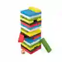 Jenga Torre Madera Bloques 54 Pc Colores Grande Juego Mesa