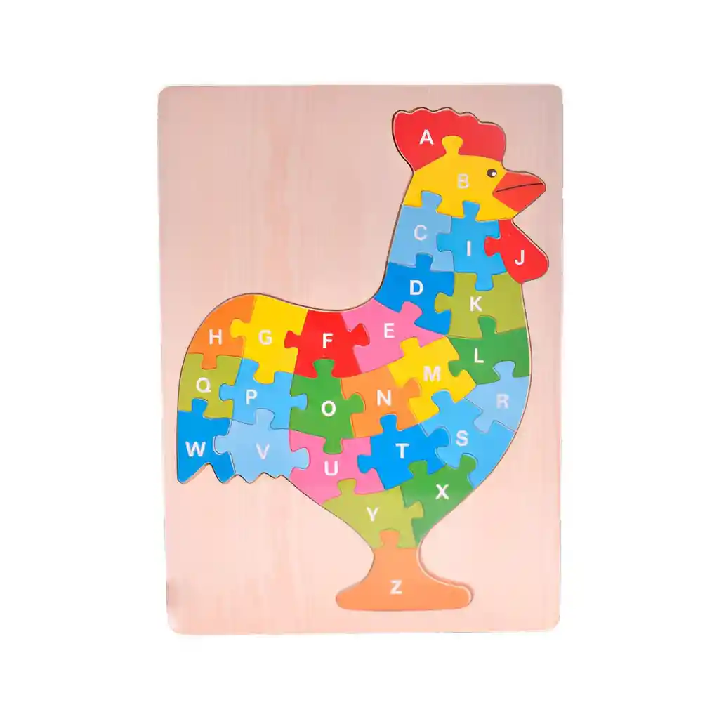 Rompecabezas Gallina Interactivo 3d Juego Didactico Colores