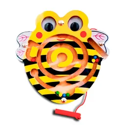 Juego Laberinto Magnetico Abeja Didactico De Madera