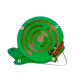 Juego Laberinto Magnetico Tortuga Didactico De Madera