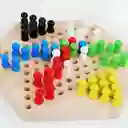 Juego Madera De Mesa Damas Chinas 6 Jugadores Checkers Game