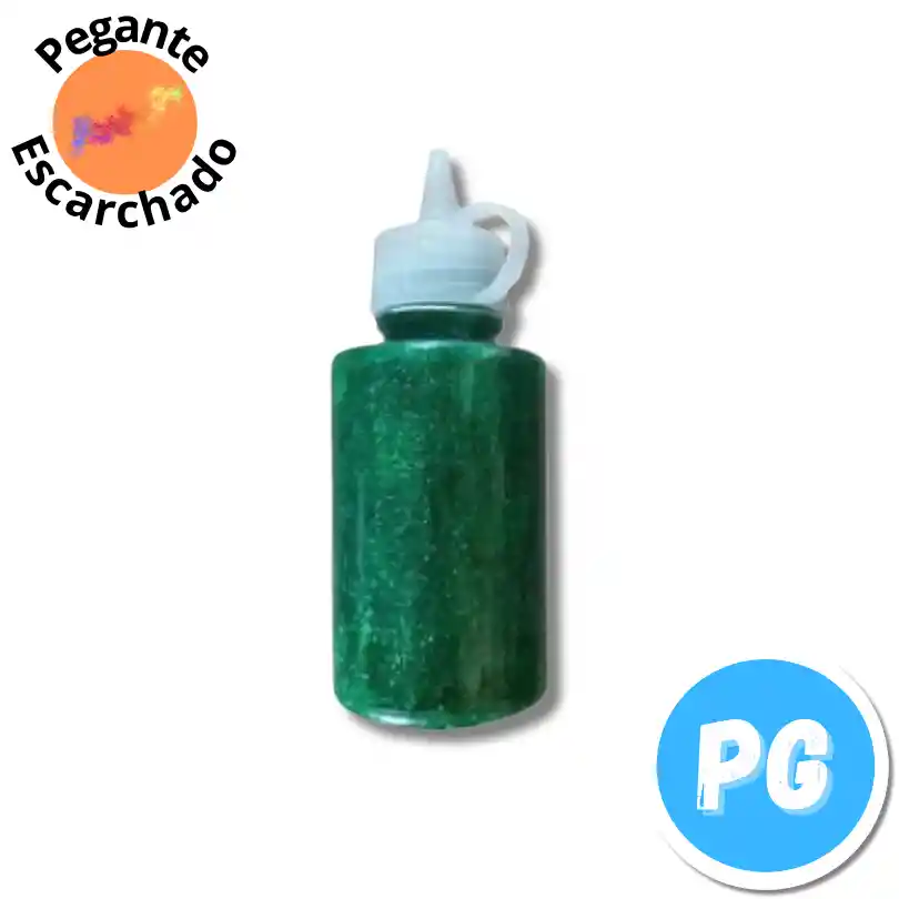 Pegante Escarchado Gigo 60ml Verde