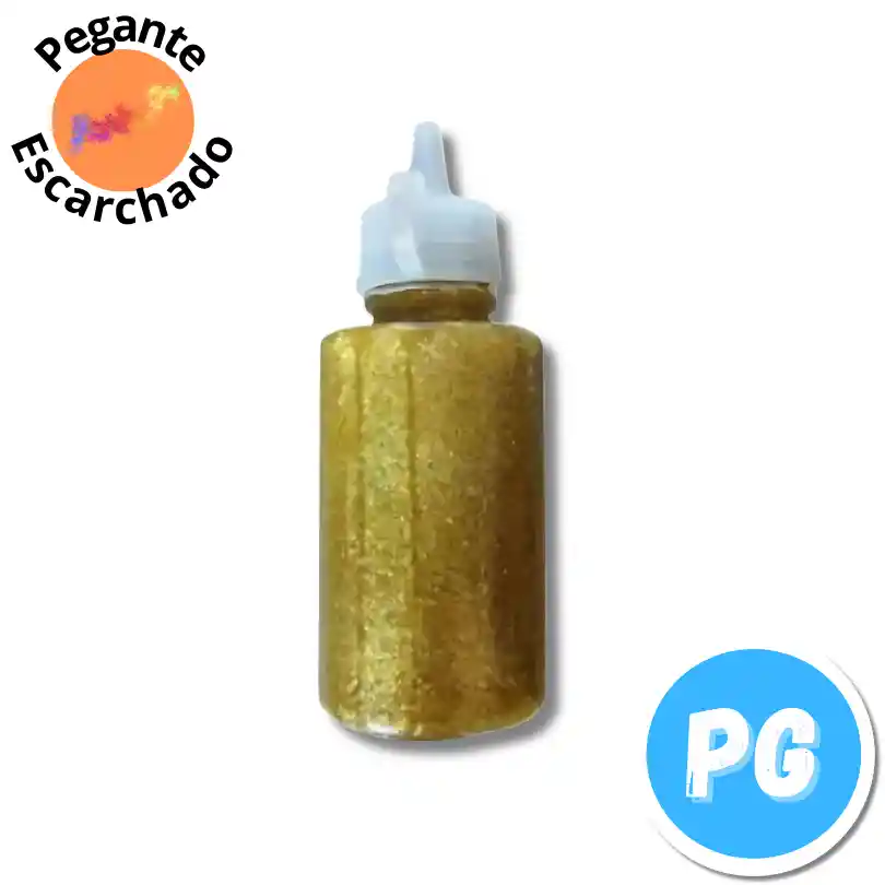 Pegante Escarchado Gigo 60ml Dorado