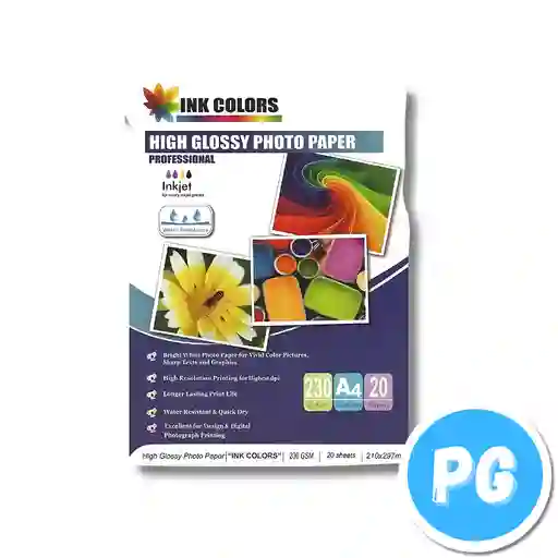 Paquete De Papel Fotografico De 230 Gramos De Grosor X20 Unds Carta