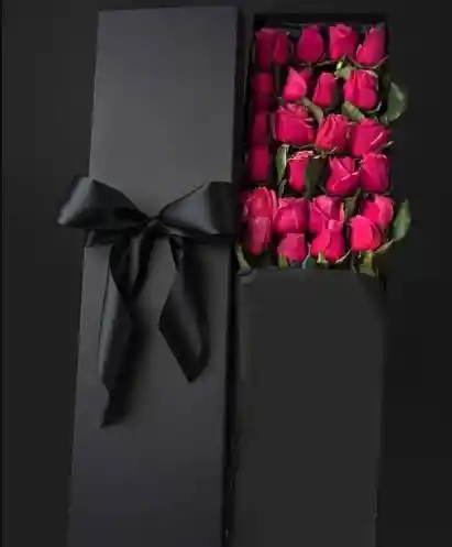 Rosas En Caja Para Una Velada Inolvidable