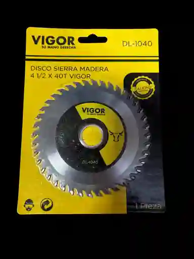 Disco Sierra Madera Vigor 4 ½ 40 Dientes