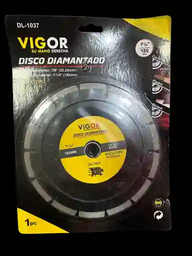 Disco Diamantado Segmentado Corte 7 Pulgadas Vigor