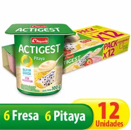Actigest Alimento Lácteo Cuchareable de Pitaya y Fresa