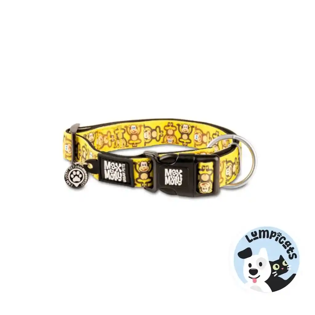 Max Molly Original Monkey Maniac Collar Perro De Largo