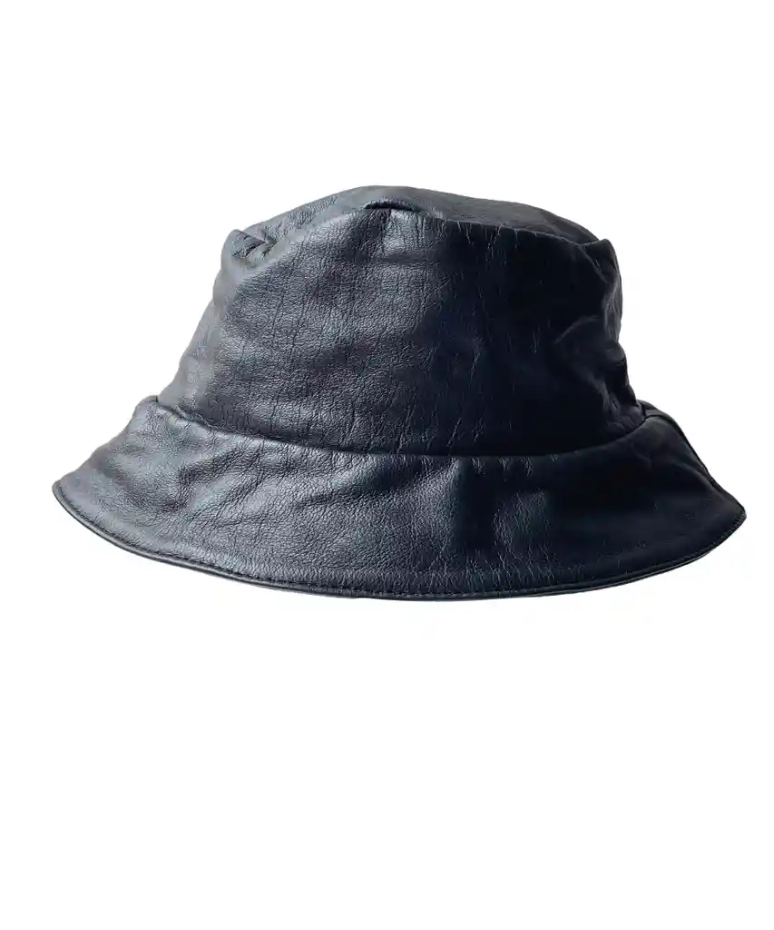 Sombrero Pescador En Cuero Bucket Hat Midnigth