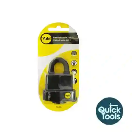 Candado Yale Exterior Negro 220-61mm 8816