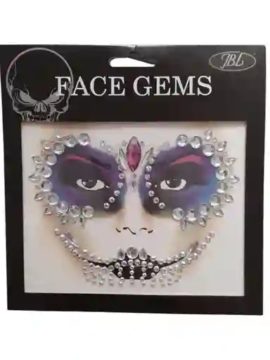 Face Gems Pegatinas Maquillaje Diamantes Rostro Disfraz Cristal