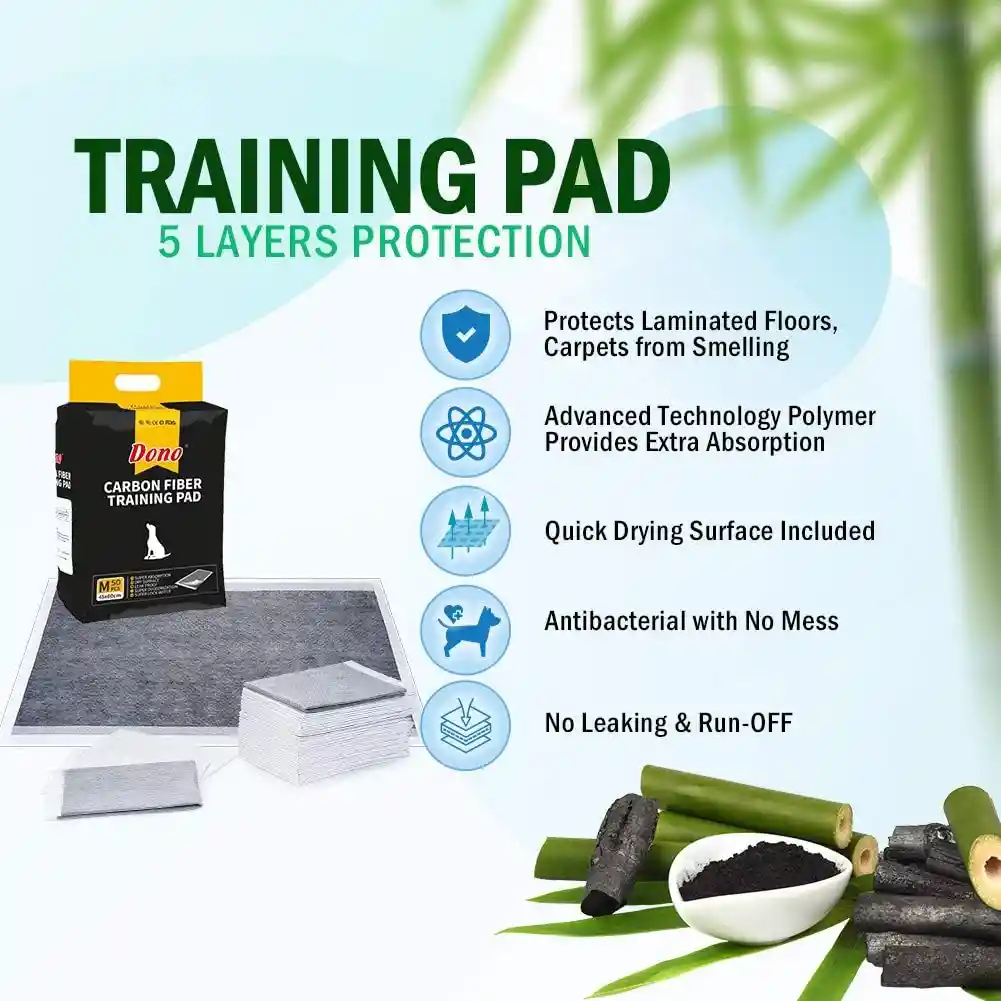 Tapete De Carbon De Entrenamiento Para Mascotas Absorbente X Unidad