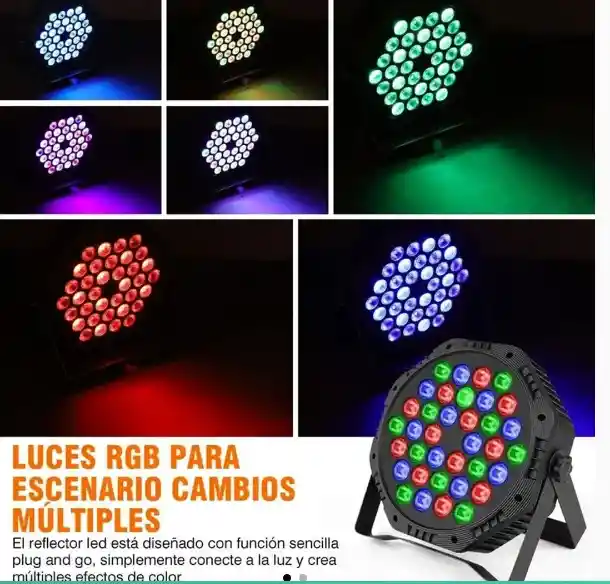 Lampara Luces Escenario De Colores