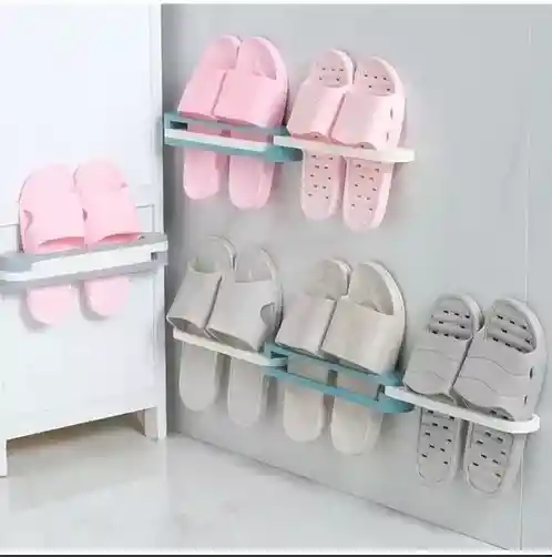 Soporte Zapatos Pared Organizador Colgador Adherent Plegable