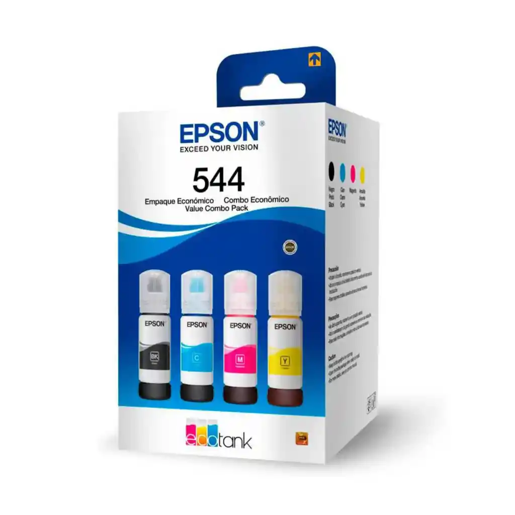 Tintas 544 Epson Para Impresora L1110 L3110 L3150 L5190 Kit X 4