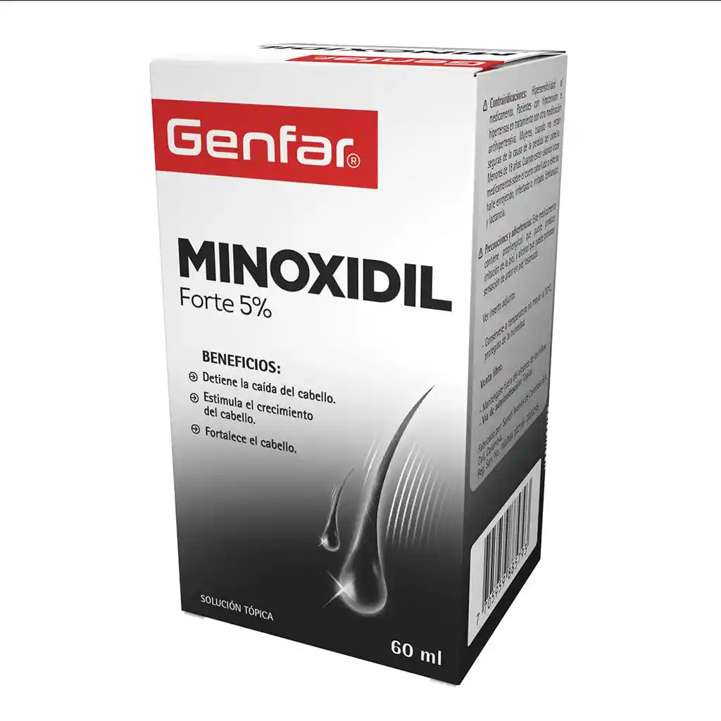 Minoxidil Forte 5% Genfar 60ml