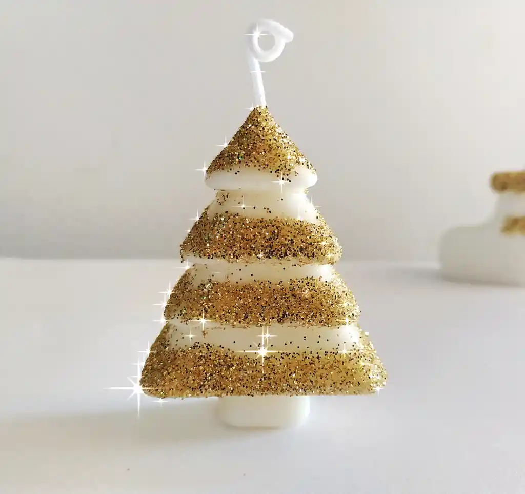 Velas Navideñas Árbol + Bota Golden