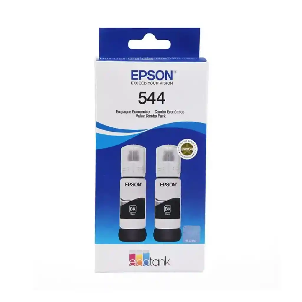 Tintas 544 Epson Negras Para Impresora L1110 L3110 L3150 L5190 Kit X 2