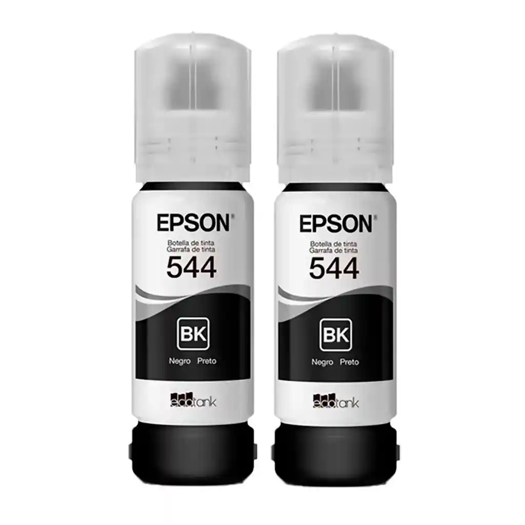 Tintas 544 Epson Negras Para Impresora L1110 L3110 L3150 L5190 Kit X 2