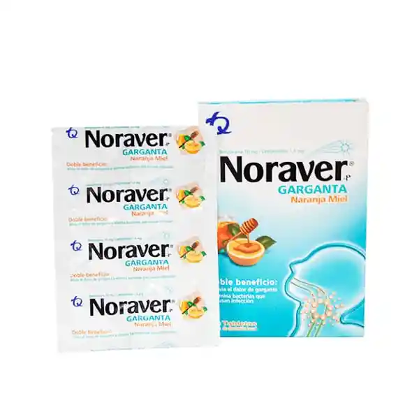 Noraver Garganta Naranja Miel X 6