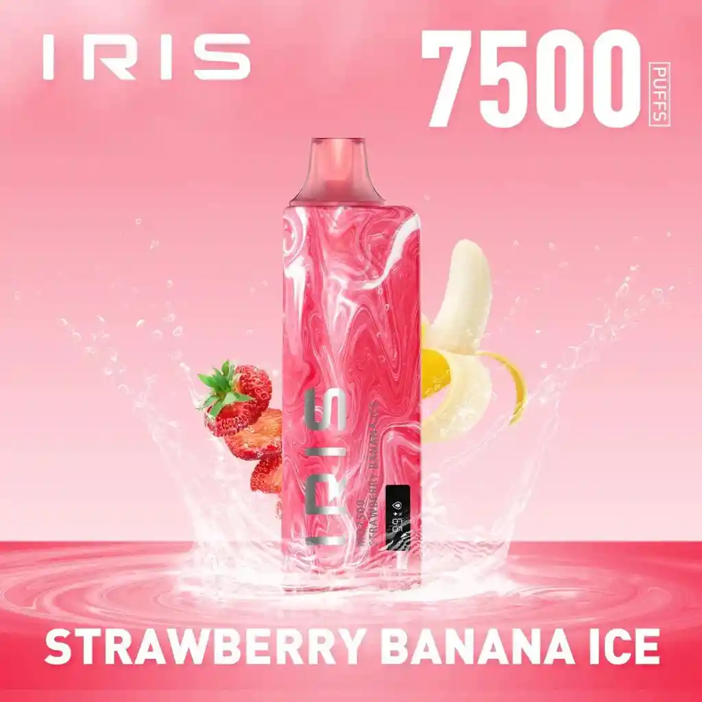 Iris Mo7500 Strawberry Banana Ice 5% Nic.