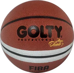 Balón De Baloncesto #7 Golty Aero Dunk Profesional Fiba/ Naranja