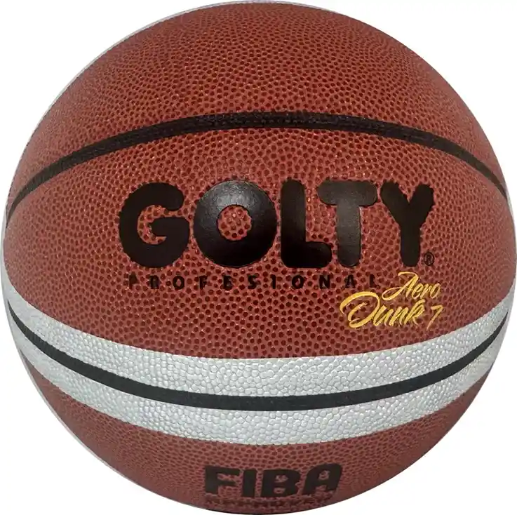 Balón De Baloncesto #7 Golty Aero Dunk Profesional Fiba/ Naranja