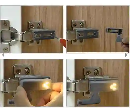 Luz Led Bisagra Lampara Closet