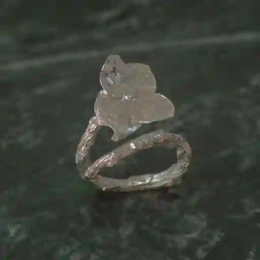 Anillo Hortensia Plata