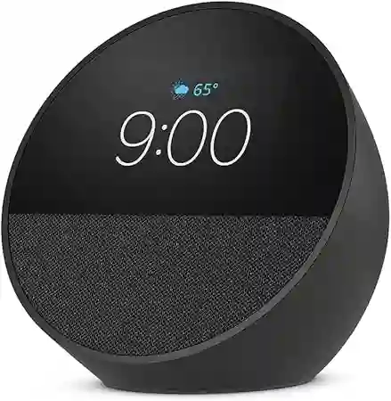 Amazon Echo Spot Bocina Despertador Inteligente 2024 Alexa Color Negro