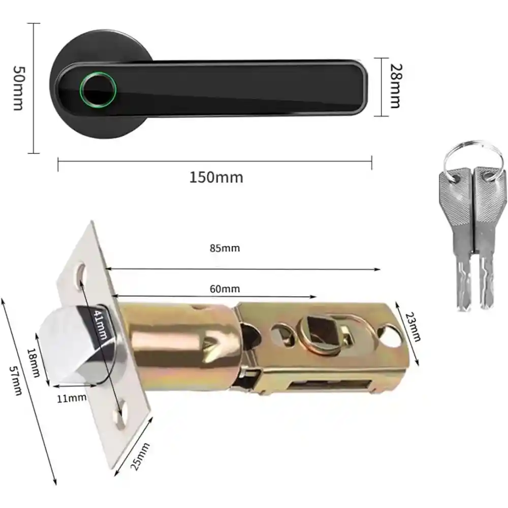 Cerradura Chapa Seguridad Inteligente Huella Tuya Smart F3