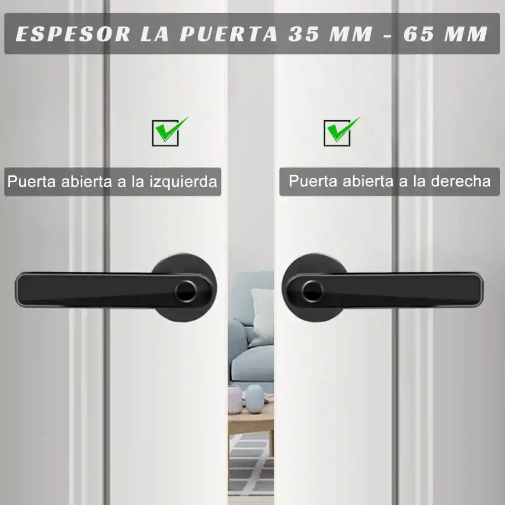 Cerradura Chapa Seguridad Inteligente Huella Tuya Smart F3