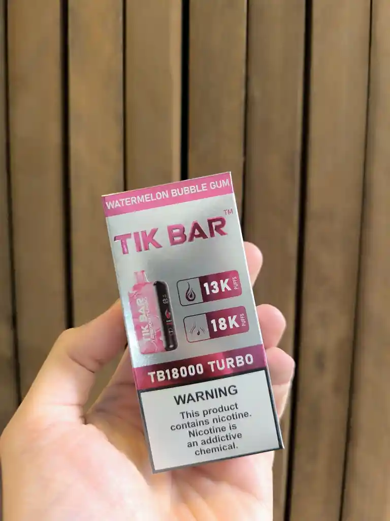 Tik Bar 18.000puffs Watermelon Bubble Gum 5% Nic.