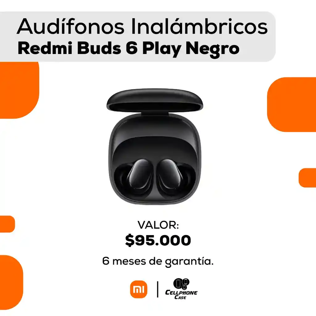 Audífonos Redmi Buds 6 Play Negro