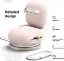 Estuche De Silicona Para Airpods 4 Elago Con Arnés En Rosado