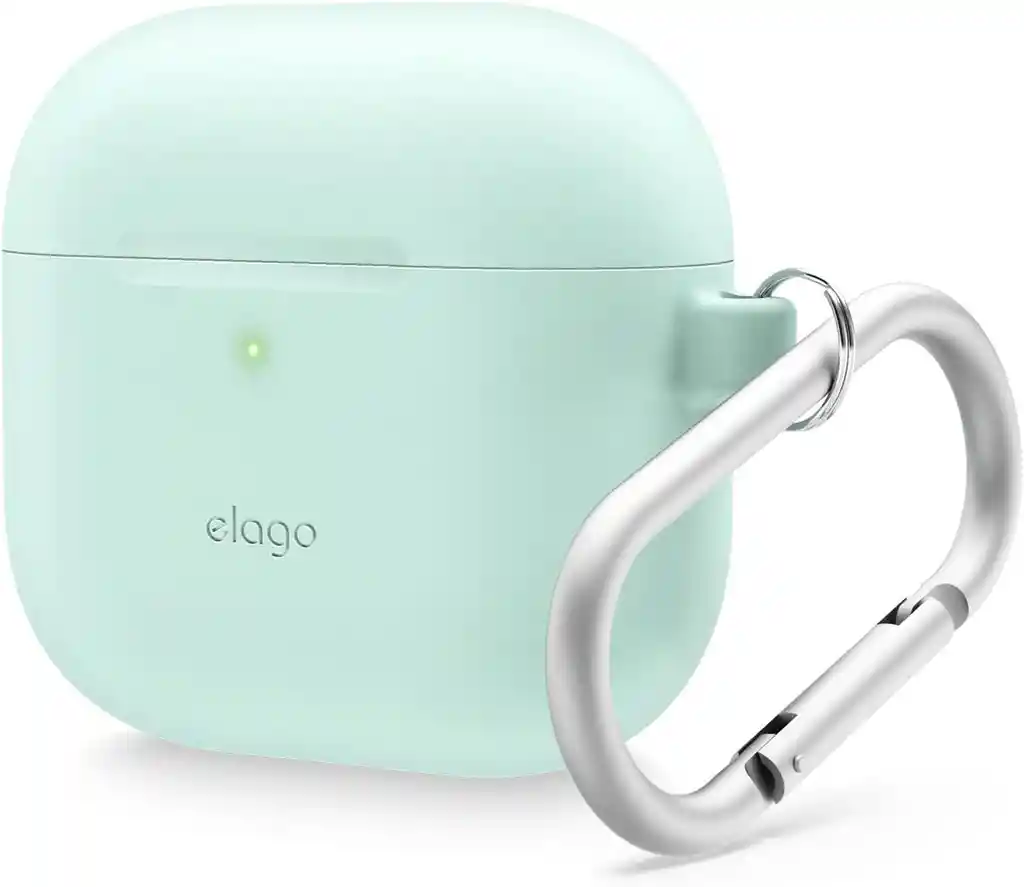 Funda De Silicona Para Airpods 4 Elago Con Arnés En Verde