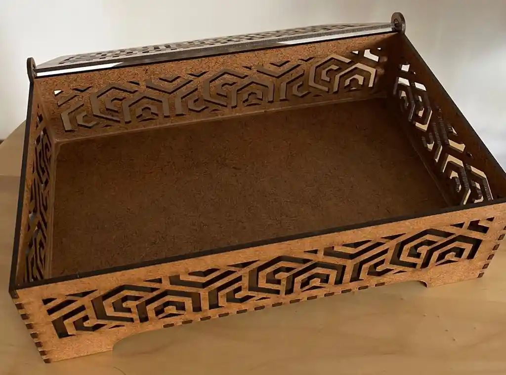 Caja De Madera Rectangular Mediana 2