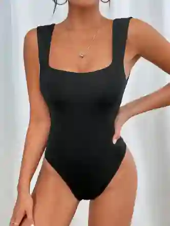 Body Negro Tirantes Talla S/m