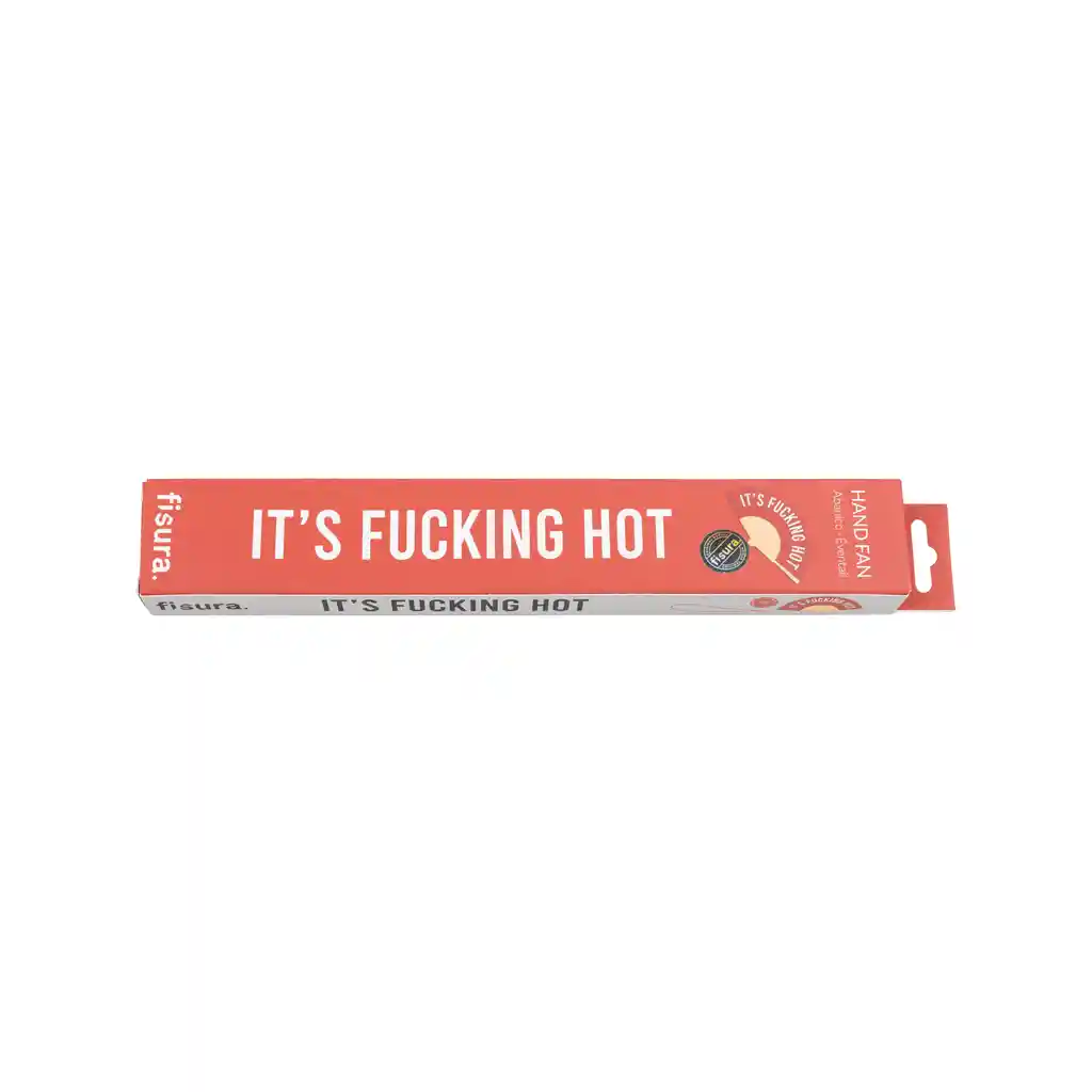 Abanico It´s Fucking Hot Rojo