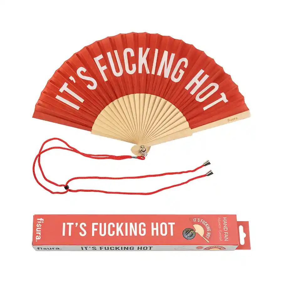 Abanico It´s Fucking Hot Rojo