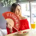 Abanico It´s Fucking Hot Rojo