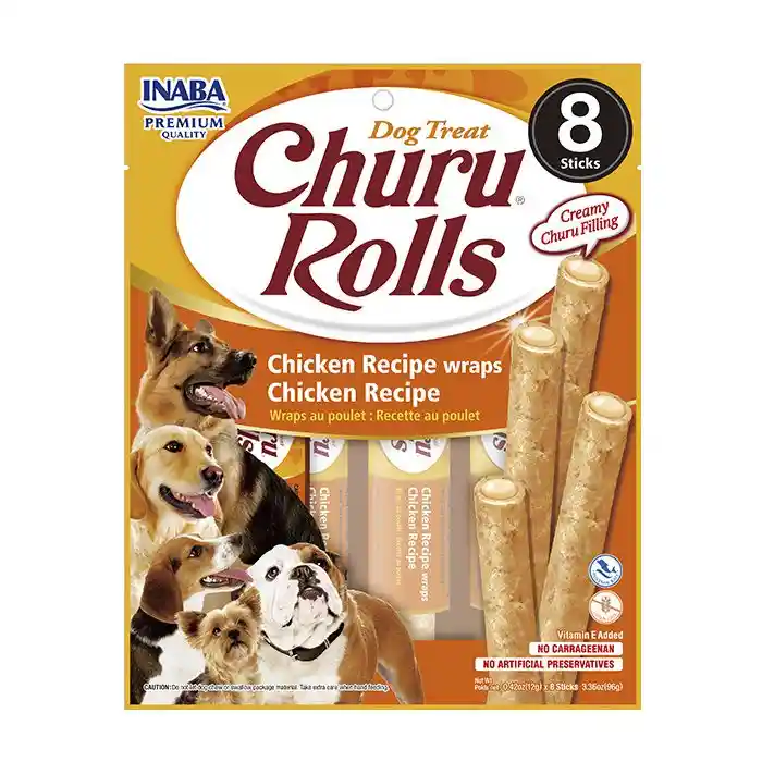 Churu Perro Rolls Pollo X 8 Churu Para Perros Pollo